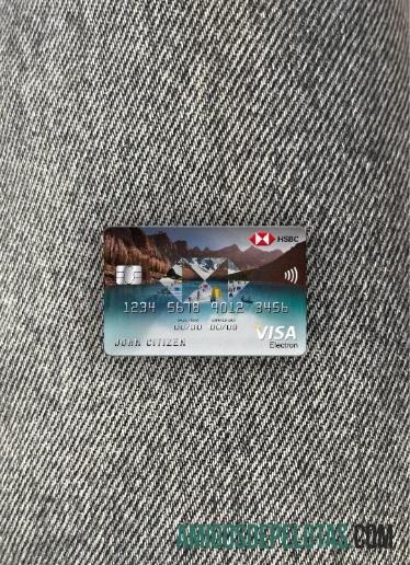 Cartão Visa Electron do Banco HSBC do Vietnã Photolook Front exemplo